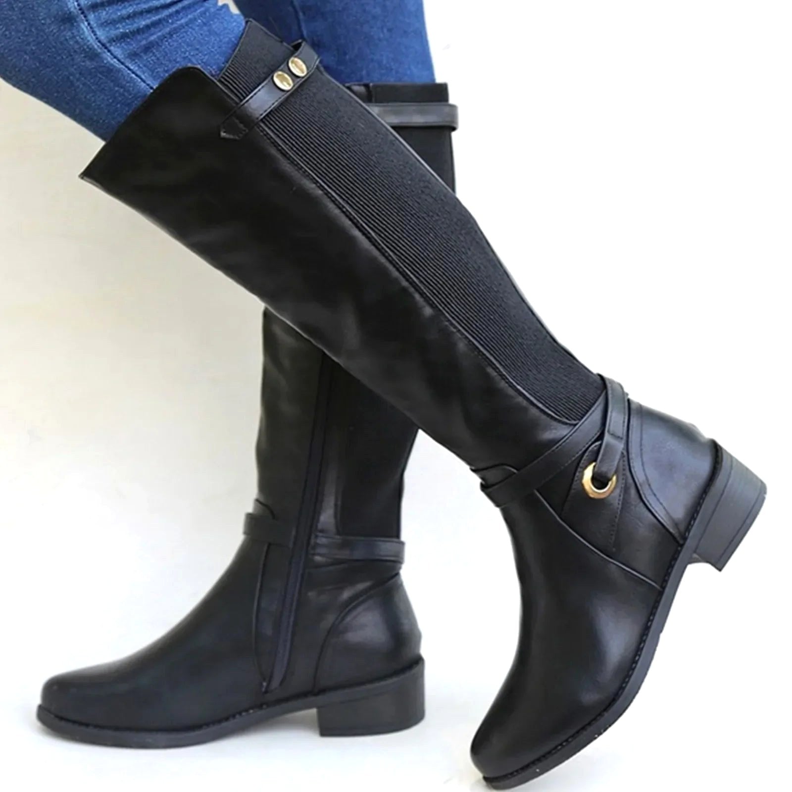Abigail | Damen orthopädische Lederstiefel, kniehohe Herbststiefel | Nomadnts | Brown