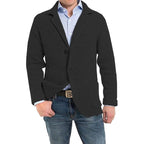 Achim | Herrenstrickjacke mit eleganter Schnittform, Tailored Cardigan | Nomad NTS | Blue