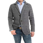 Achim | Herrenstrickjacke mit eleganter Schnittform, Tailored Cardigan | Nomad NTS | Orange