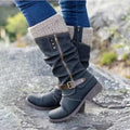 Ada | Damen orthopädische Stiefel, warme Winterstiefel | Nomadnts | Black