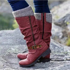 Ada | Damen orthopädische Stiefel, warme Winterstiefel | Nomadnts | Red