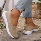 Adeline | Damen orthopädische Slip-On-Sneaker, leichte Komfortschuhe | Nomadnts | Apricot