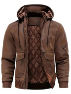 Albrecht | Herren Winterjacke mit Kapuze, Robuste Jacke für kalte Tage | Nomad NTS | Braun