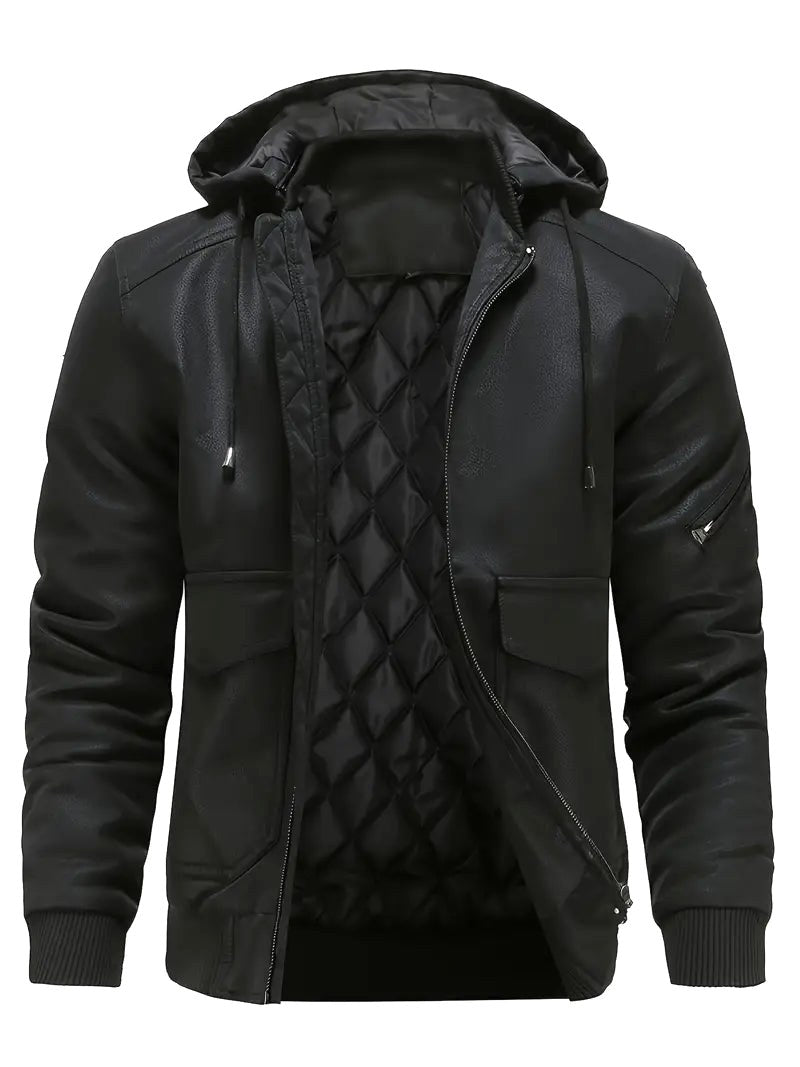 Albrecht | Herren Winterjacke mit Kapuze, Robuste Jacke für kalte Tage | Nomad NTS | Schwarz