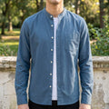 Alex | Herren langärmeliges Baumwollmix-Hemd, tailliert geschnittenes Button-Up-Hemd | Nomadnts | Nomadnts