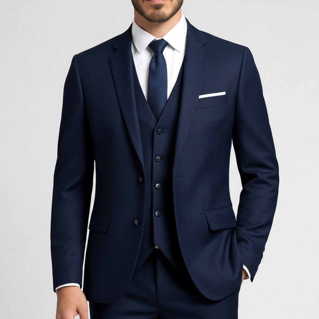 Alexander | Herrengarnitu Dreiteiler Mit Weste Formal, Elegante Anzuggarnitur | Nomad NTS