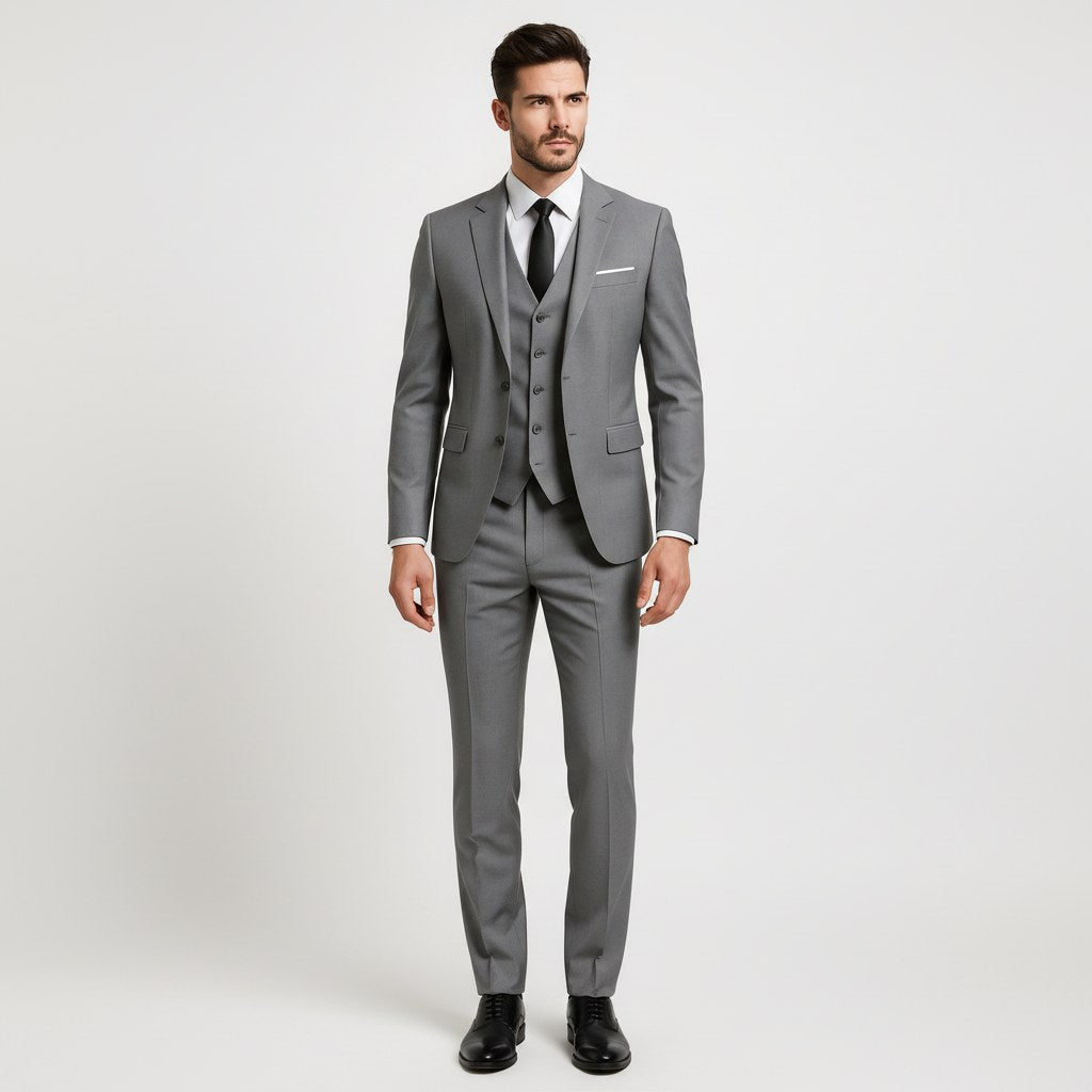 Alexander | Herrengarnitu Dreiteiler Mit Weste Formal, Elegante Anzuggarnitur | Nomad NTS