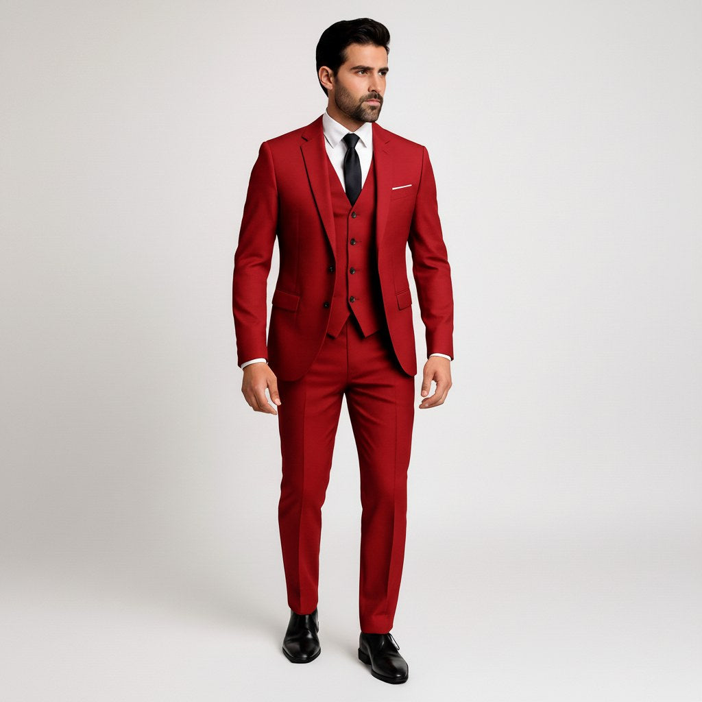Alexander | Herrengarnitu Dreiteiler Mit Weste Formal, Elegante Anzuggarnitur | Nomad NTS