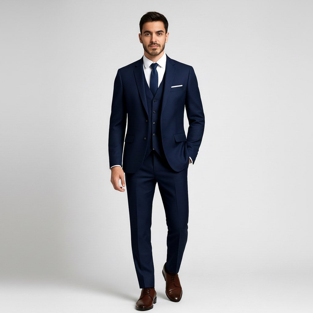 Alexander | Herrengarnitu Dreiteiler Mit Weste Formal, Elegante Anzuggarnitur | Nomad NTS