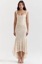 Alicja | Damen Spitzen-Abendkleid mit eng anliegender Silhouette, elegantes Abendkleid | Nomadnts | Nomadnts