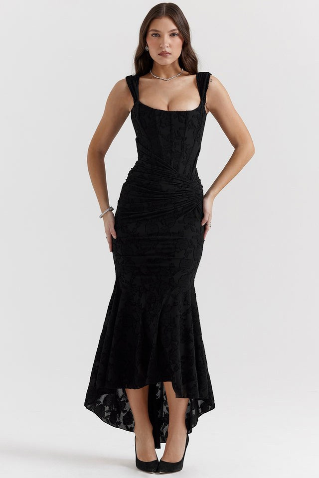 Alicja | Damen Spitzen-Abendkleid mit eng anliegender Silhouette, elegantes Abendkleid | Nomadnts | Nomadnts
