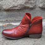 Amelia | Damen orthopädische Stiefeletten, stützende Stiefel mit Gel-Sohle | Nomadnts | Red