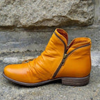 Amelia | Damen orthopädische Stiefeletten, stützende Stiefel mit Gel-Sohle | Nomadnts | Yellow