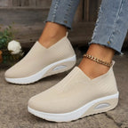 Amelie | Damen-Slip-On-Schuhe mit Dämpfung, Orthopädische Komfortschuhe | Nomad NTS | Grau
