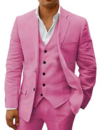 Andreas | Herren Dreiteiler Anzug mit klassischem Sakko, Weste und Hose, Eleganter Anzug | Nomad NTS | Rosa