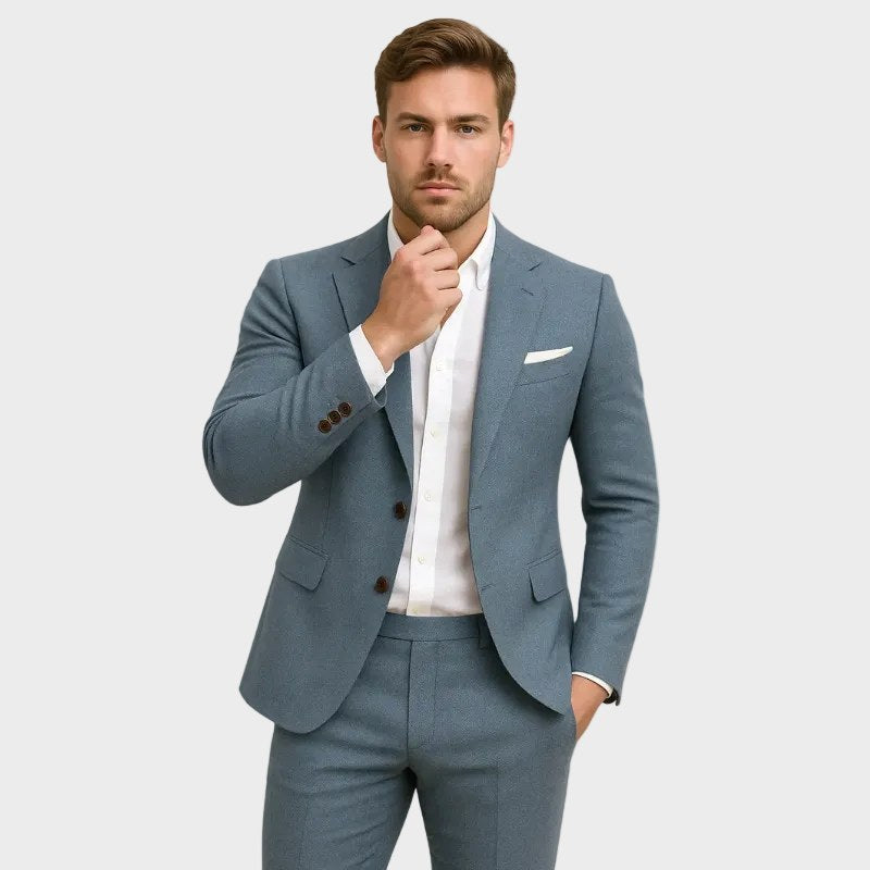 Andrzej | Herrenhose im Slim-Fit-Schnitt mit Revers, Zweiteiliger Anzug | Nomad NTS