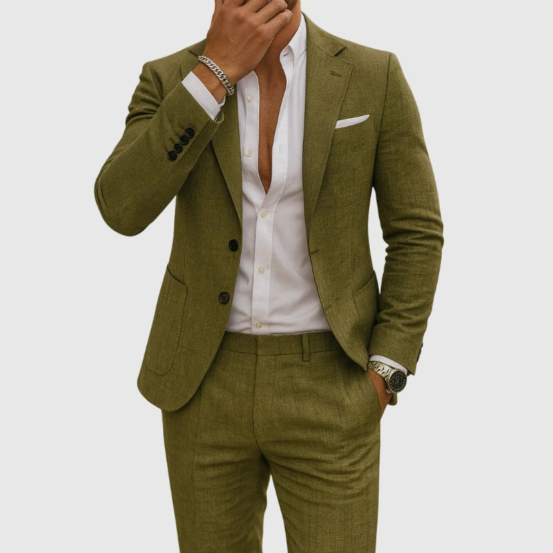 Andrzej | Herrenhose im Slim-Fit-Schnitt mit Revers, Zweiteiliger Anzug | Nomad NTS
