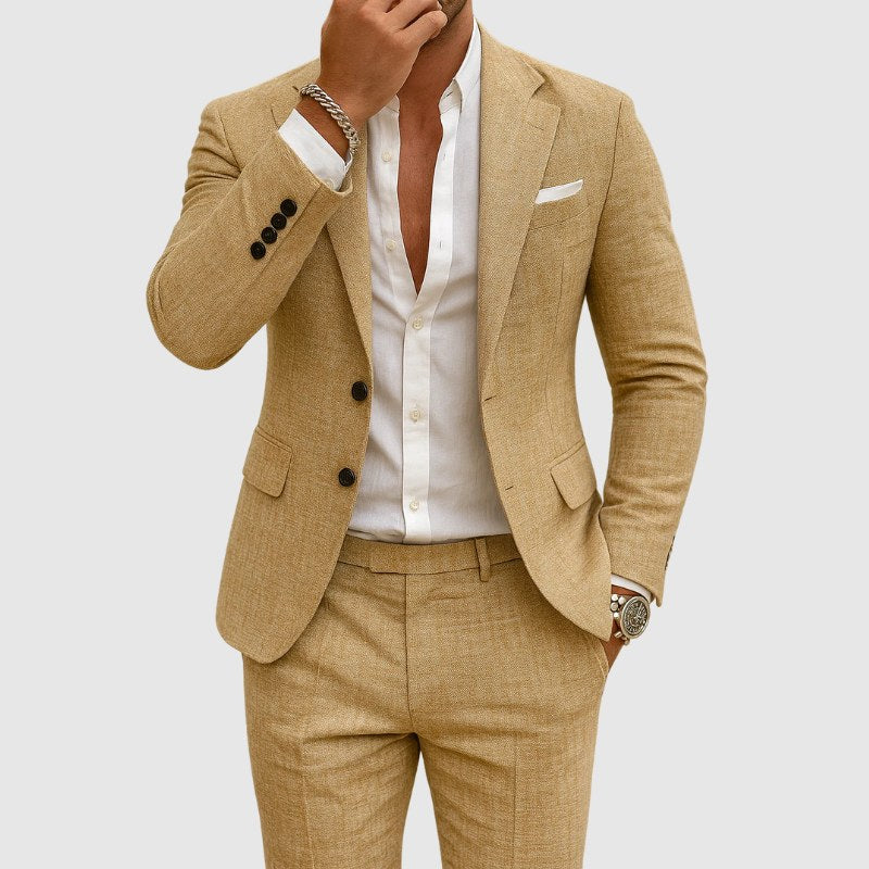 Andrzej | Herrenhose im Slim-Fit-Schnitt mit Revers, Zweiteiliger Anzug | Nomad NTS