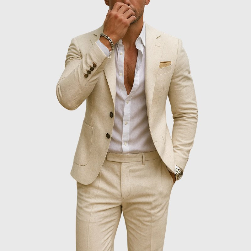 Andrzej | Herrenhose im Slim-Fit-Schnitt mit Revers, Zweiteiliger Anzug | Nomad NTS