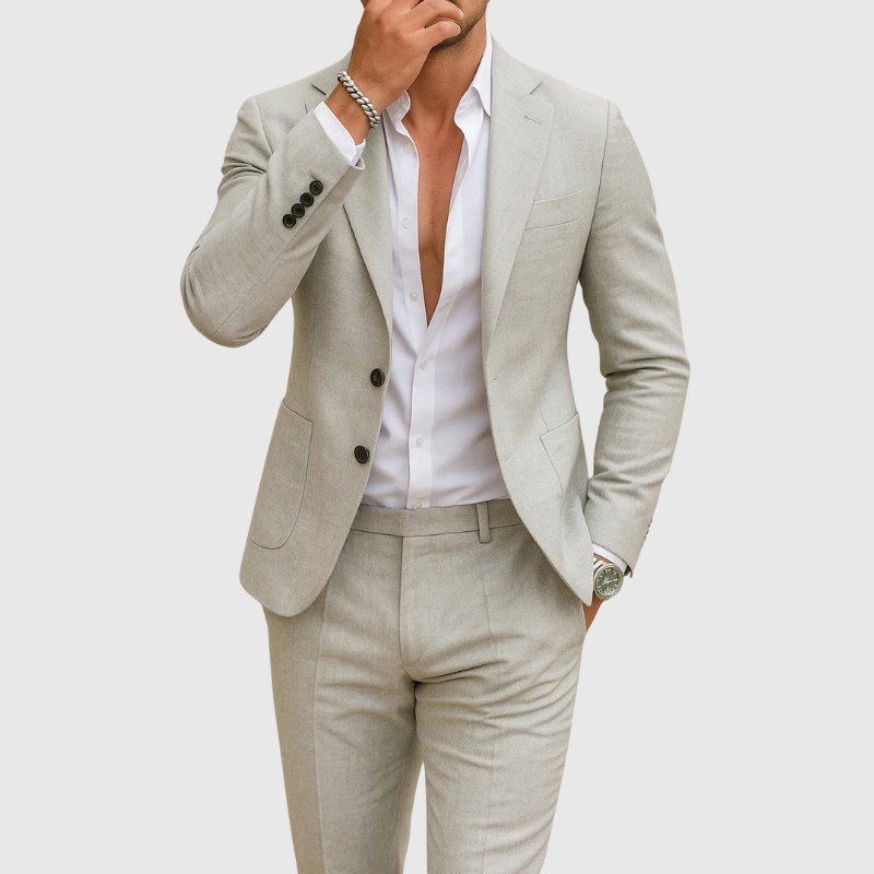 Andrzej | Herrenhose im Slim-Fit-Schnitt mit Revers, Zweiteiliger Anzug | Nomad NTS