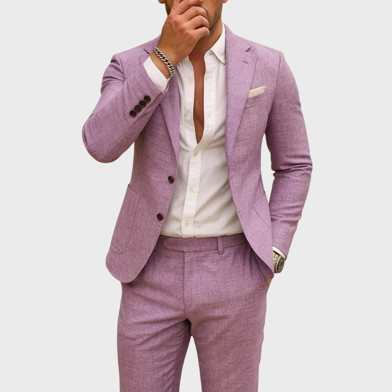 Andrzej | Herrenhose im Slim-Fit-Schnitt mit Revers, Zweiteiliger Anzug | Nomad NTS