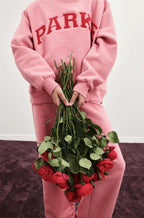 Annabelle | Damen Oversized Varsity-Sweatshirt, Chenille-Schriftzug Rundhalspullover | Nomadnts | Nomadnts