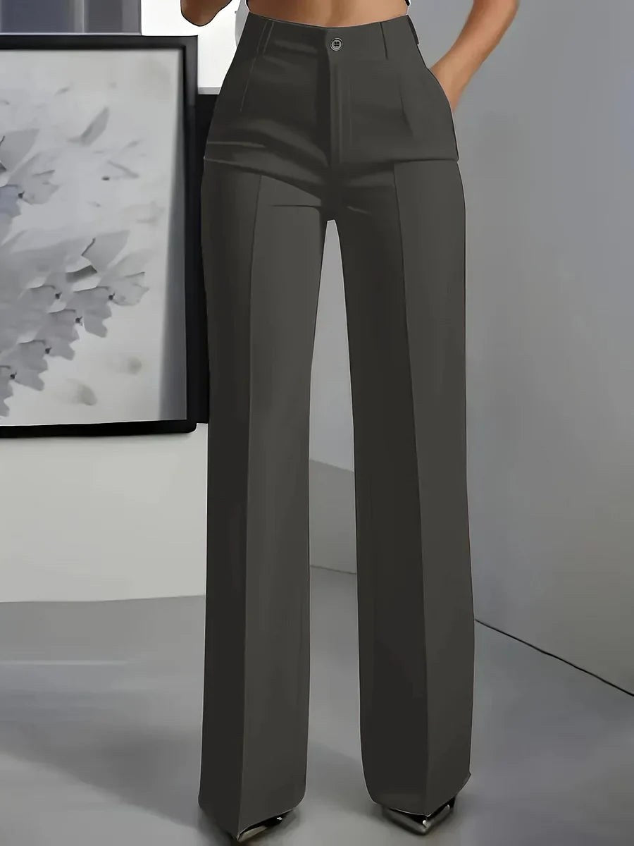 Antonina | Damen weit geschnittene Hose mit hoher Taille, elegante tailliert geschnittene Hose | Nomadnts | Nomadnts