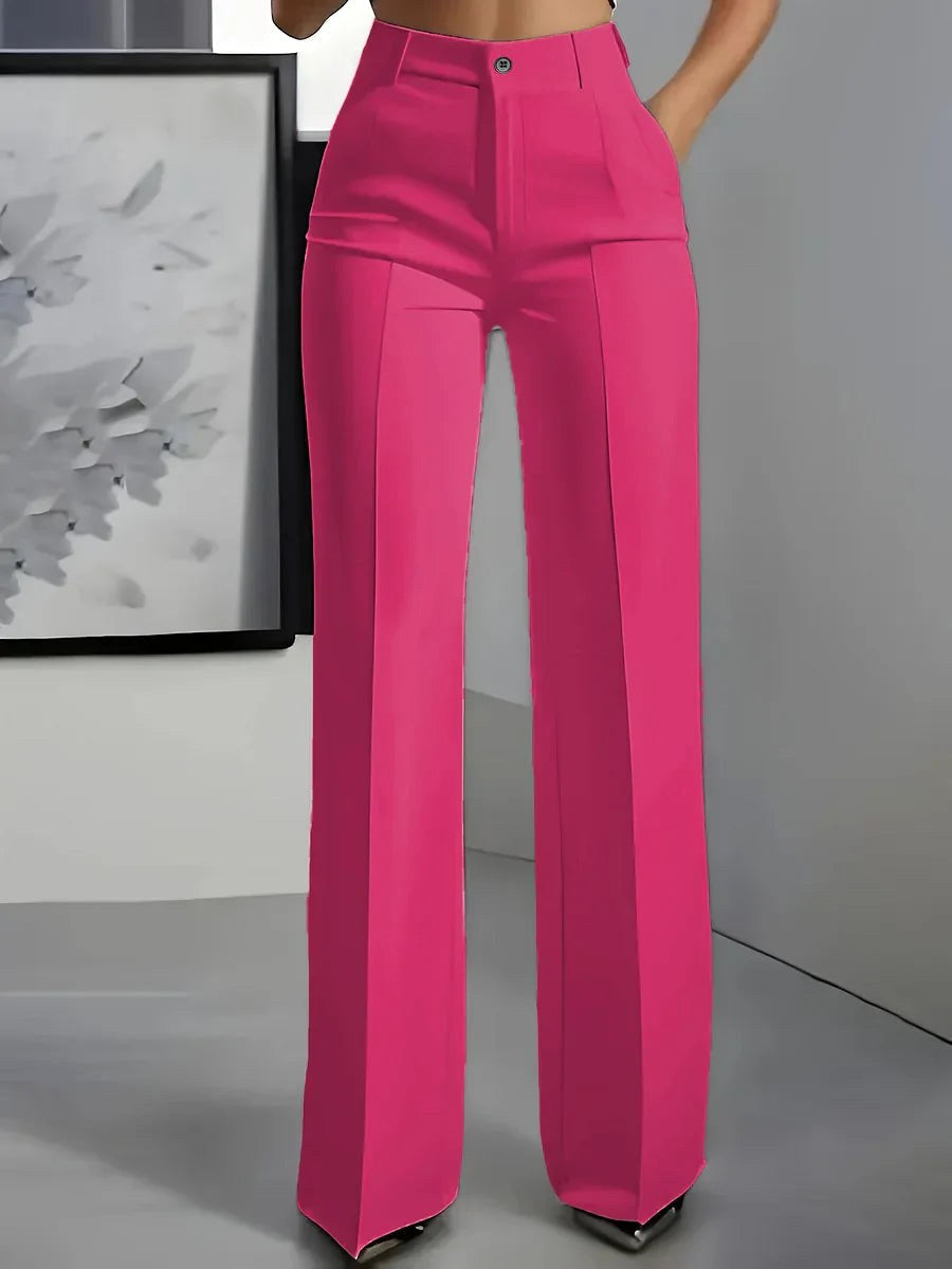 Antonina | Damen weit geschnittene Hose mit hoher Taille, elegante tailliert geschnittene Hose | Nomadnts | Nomadnts