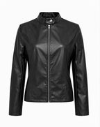 Arabella | Damen tailliert geschnittene Lederjacke mit Reißverschluss, klassische Lederjacke | Nomadnts | Nomadnts