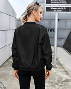 Ariane | Damen klassische Bomberjacke mit Reißverschluss, schlanke leichte Jacke | Nomadnts | Nomadnts
