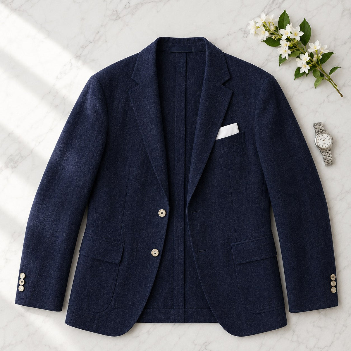 Arkadiusz | Herrenleinenblazer im Smart-Casual-Stil, leichte Sommerjacke | Nomad NTS