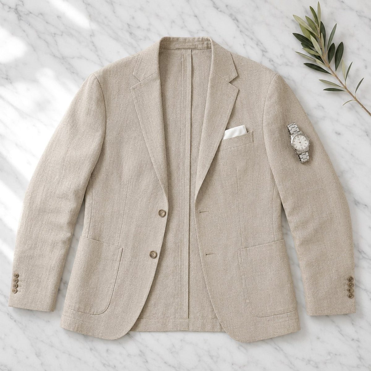 Arkadiusz | Herrenleinenblazer im Smart-Casual-Stil, leichte Sommerjacke | Nomad NTS