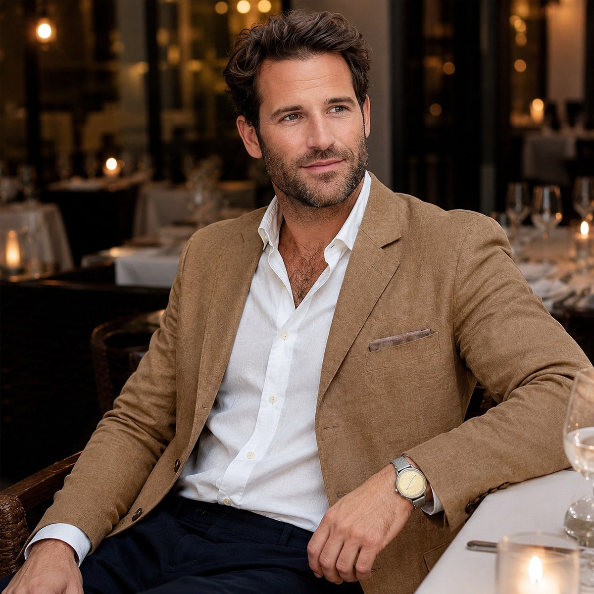 Arkadiusz | Herrenleinenblazer im Smart-Casual-Stil, leichte Sommerjacke | Nomad NTS