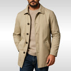Arnold | Herren Trenchcoat mit klassischem Design, eleganter Herbstmantel | Nomad NTS | Khaki
