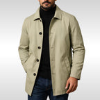 Arnold | Herren Trenchcoat mit klassischem Design, eleganter Herbstmantel | Nomad NTS | Olive
