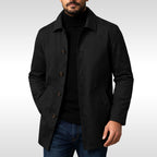 Arnold | Herren Trenchcoat mit klassischem Design, eleganter Herbstmantel | Nomad NTS | Black