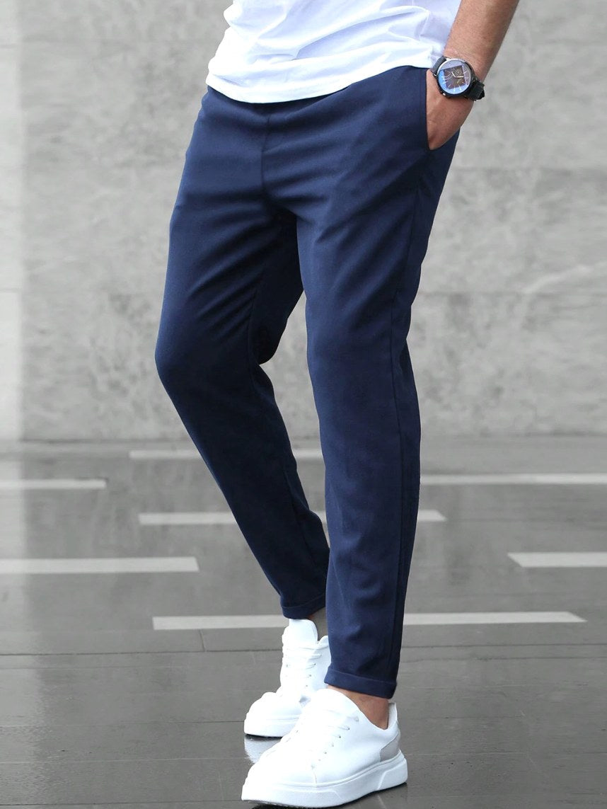 Arthur | Herren Stretch-Komforthose, moderne Alltagshose | Nomadnts | Marine Blue