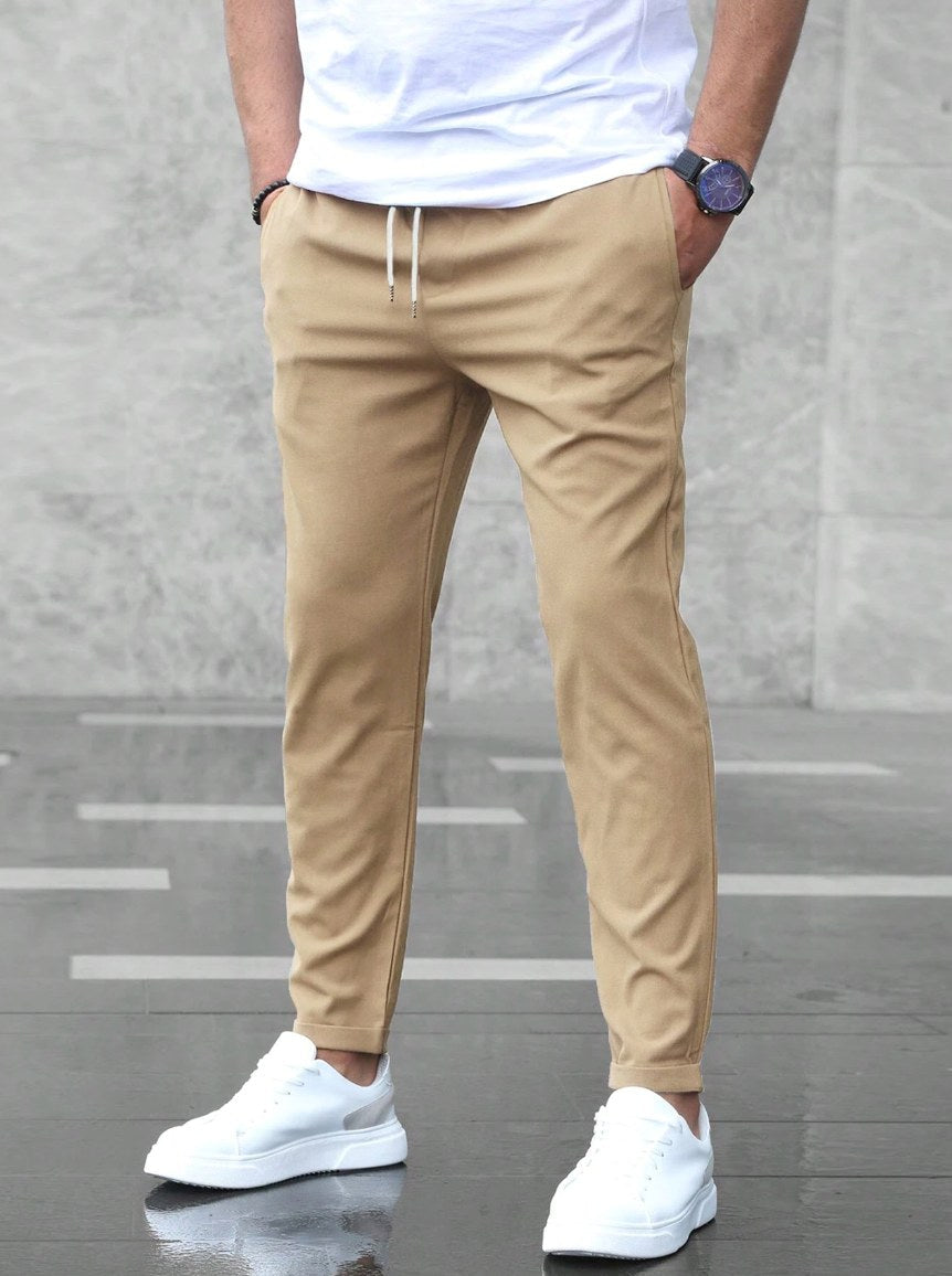 Arthur | Herren Stretch-Komforthose, moderne Alltagshose | Nomadnts | Beige