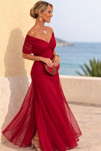 Aurelie | Damen Chiffon-Maxikleid mit V-Ausschnitt, fließendes knöchellanges Kleid | Nomadnts | Nomadnts