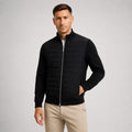 Austin | Herren-Hybridjacke mit Steppung und Strickärmeln, Herbstjacke | Nomadnts | Schwarz