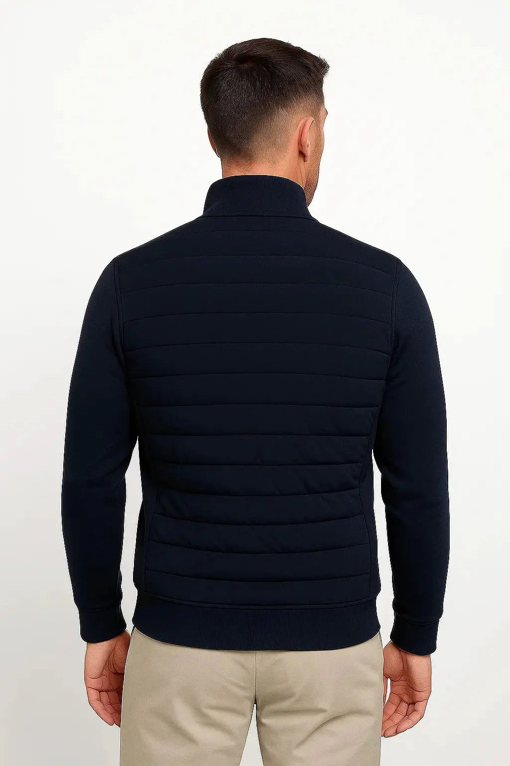 Austin | Herren-Hybridjacke mit Steppung und Strickärmeln, Herbstjacke | Nomadnts