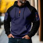 Bastian | Herren-Pullover mit Reißverschluss, Sportiver Strick-Pullover | Nomad NTS | Grijs