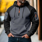 Bastian | Herren-Pullover mit Reißverschluss, Sportiver Strick-Pullover | Nomad NTS | Khaki