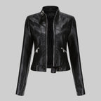 Beatrice | Damen Lederjacke, klassisch tailliert geschnittene Oberbekleidung | Nomadnts | Nomadnts