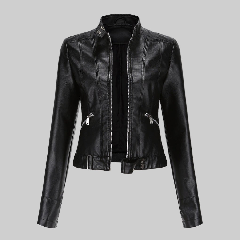 Beatrice | Damen Lederjacke, klassisch tailliert geschnittene Oberbekleidung | Nomadnts | Nomadnts