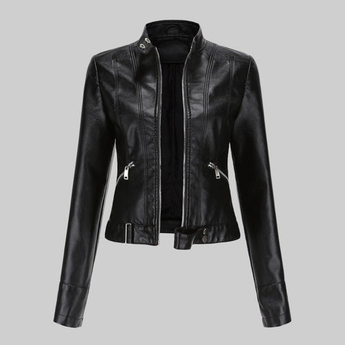 Beatrice | Damen Lederjacke, klassisch tailliert geschnittene Oberbekleidung | Nomadnts | Nomadnts