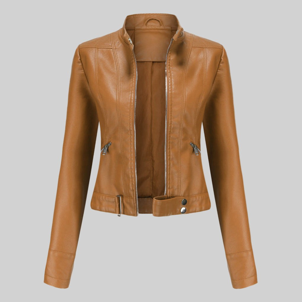 Beatrice | Damen Lederjacke, klassisch tailliert geschnittene Oberbekleidung | Nomadnts | Nomadnts