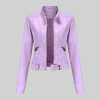 Beatrice | Damen Lederjacke, klassisch tailliert geschnittene Oberbekleidung | Nomadnts | Nomadnts
