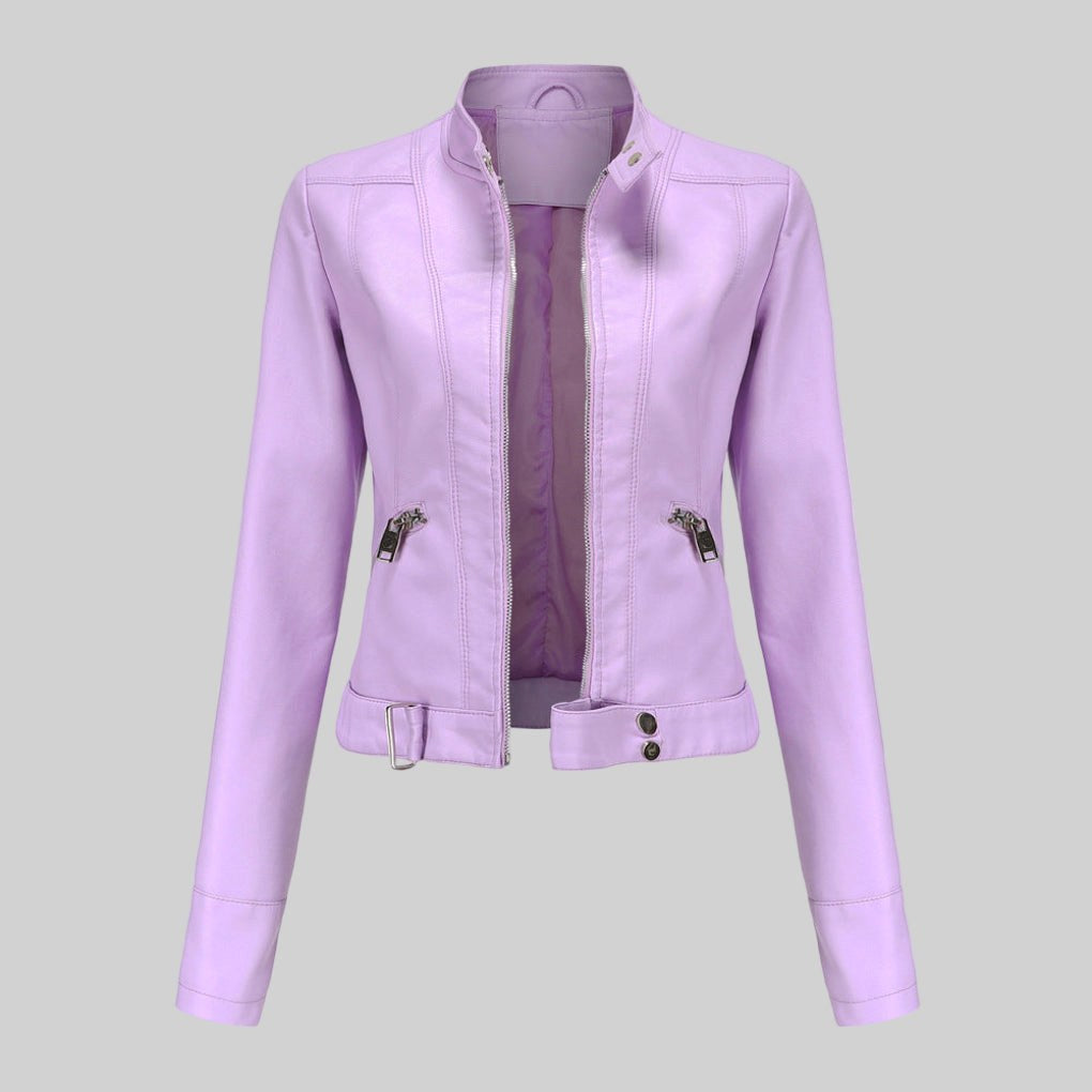 Beatrice | Damen Lederjacke, klassisch tailliert geschnittene Oberbekleidung | Nomadnts | Nomadnts