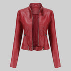 Beatrice | Damen Lederjacke, klassisch tailliert geschnittene Oberbekleidung | Nomadnts | Nomadnts